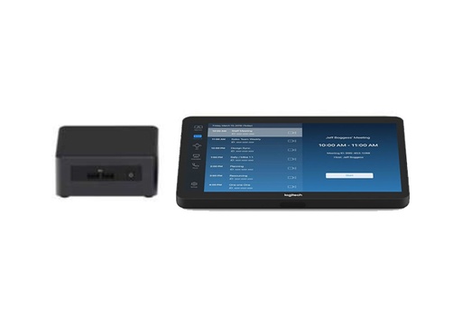 Logitech Zoom Room Tap Kit (USB Touch Screen Controller - Pre-configured Intel NUC8I7BEH - Converted to Teams Room)